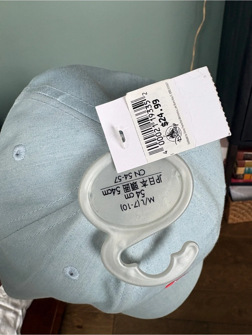 Disney Parks Kids Mickey Snacks Baseball Cap Hat Blue NWT M/L 7-10